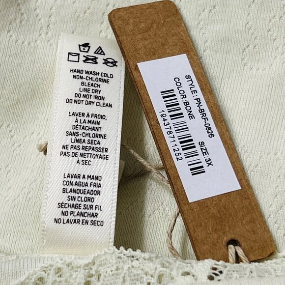 SKIMS Lace Pointelle Cheeky Brief Bone 3X‎ - Picture 10 of 12